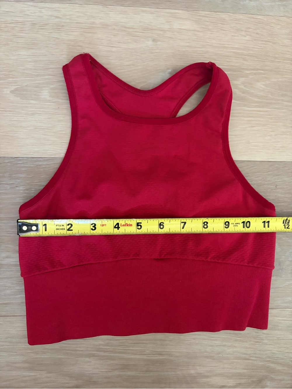 Free People Movement Red Longline Sports Bra Crop Top XS/S - Picture 4 of 5
